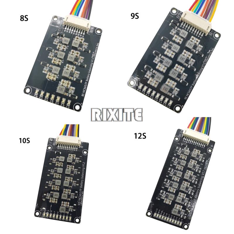 12S Lipo Battery Balancing Board - Bms 8s 9s 10s 12sアクティブバランサーボード1.2a LiFePO4