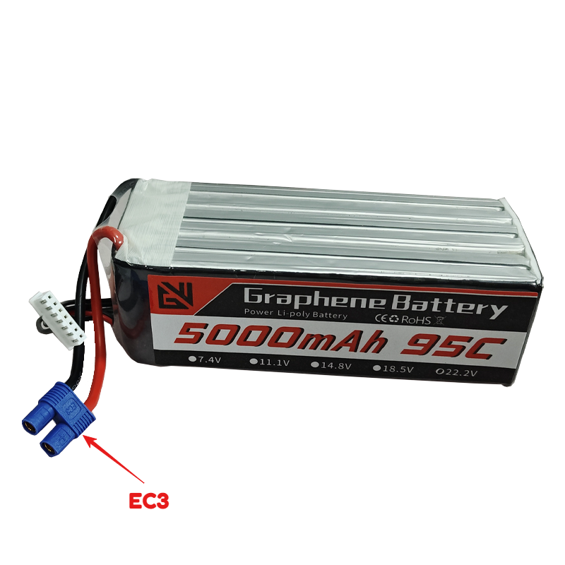 95C 大容量 6S 5000mAh LiPo 22.2V  - 6S Lipo Battery 22.2V 5000Mah のレビューと価格