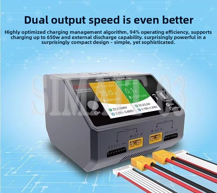 HOTA D6 Pro スマートバランスチャージャー |   - Hota D6 Pro Dual Lipo Charger のレビューと価格