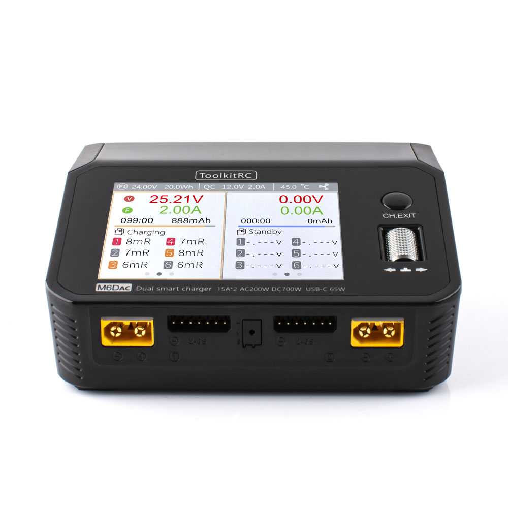 ToolkitRC M6DAC AC 200W DC 700 - Toolkitrc M6Dac Smart Charger のレビューと価格