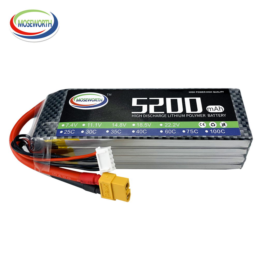 2.60プラグ付き充電式バッテリー,t60,rc,2s,3s - 6S Lipo Battery 22.2V 5000Mah のレビューと価格