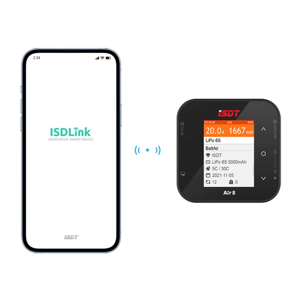 ISDT Air8 DC 500W スマートバランスバッテリ - Isdt Air8 8S Lipo Charger のレビューと価格