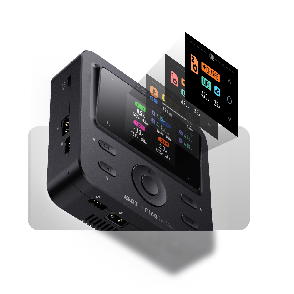 ISDT F160 4CH AC クアッドチャンネルスマート - Toolkitrc M6Dac Smart Charger のレビューと価格